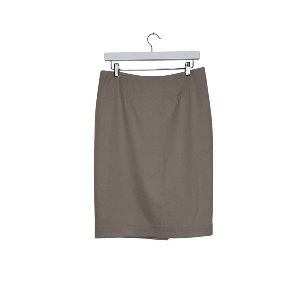 Pendleton 100% Virgin Wool Pencil Skirt — Brown Lined Classic Work Skirt